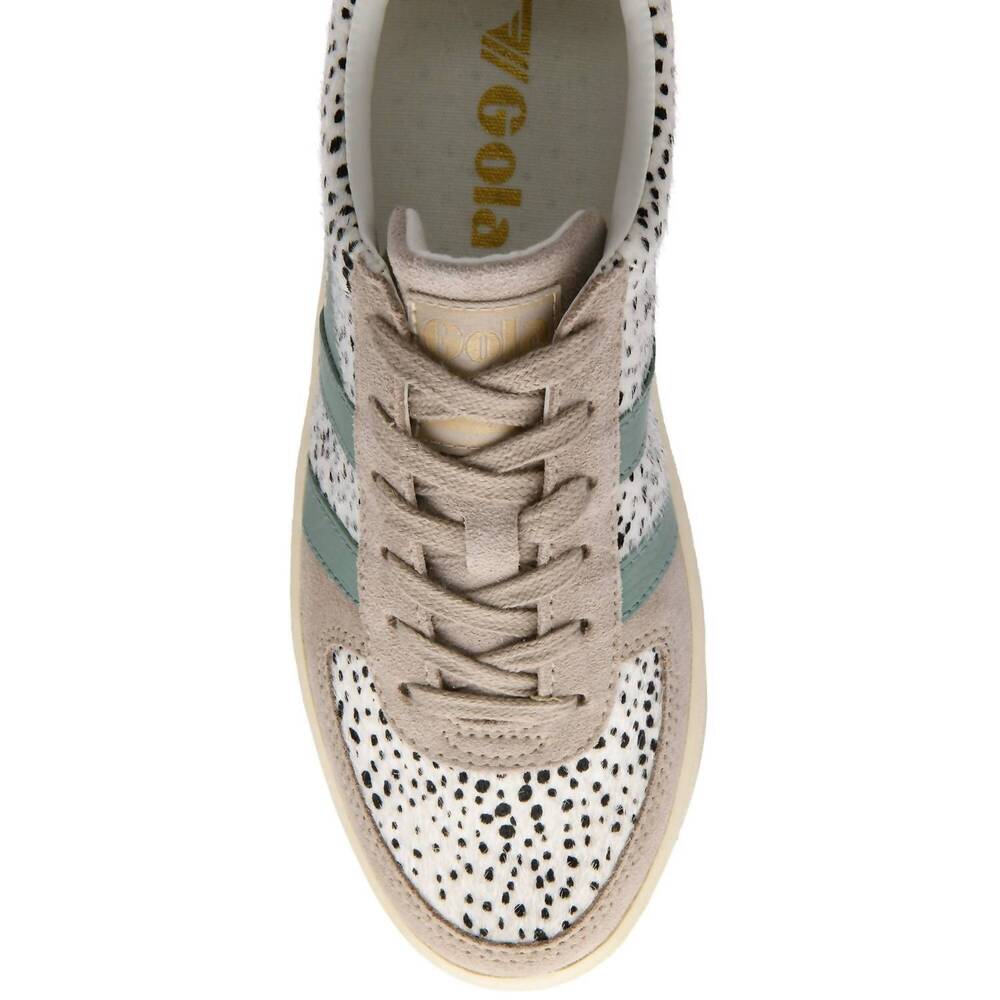 NEW GOLA women's grandslam savannah sneakers in cheetah/feather grey/green mist - Picture 5 of 5